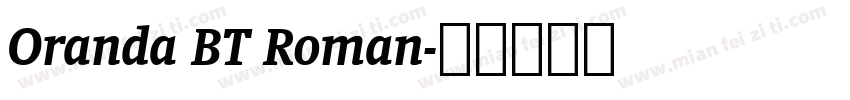 Oranda BT Roman字体转换